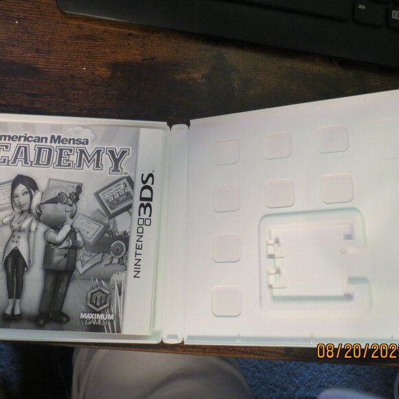 Nintendo 3DS Replacement Case with Manual American Mensa Academy Game (No Game) - Picture 2 of 2